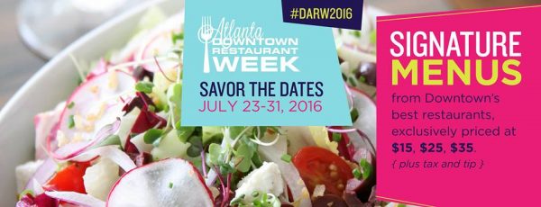 atl downtown restaurant week 2016