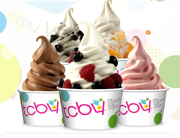 TCBY free frozen yogurt