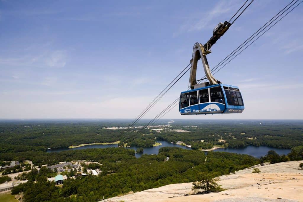 Stone Mountain skyride in Georgia