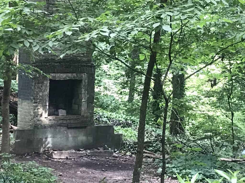 old homesite ruins at Mary Scott Nature Park in Atlanta