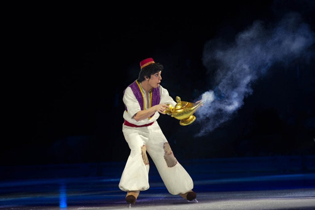 The character of Aladdin in Disney on ICe 