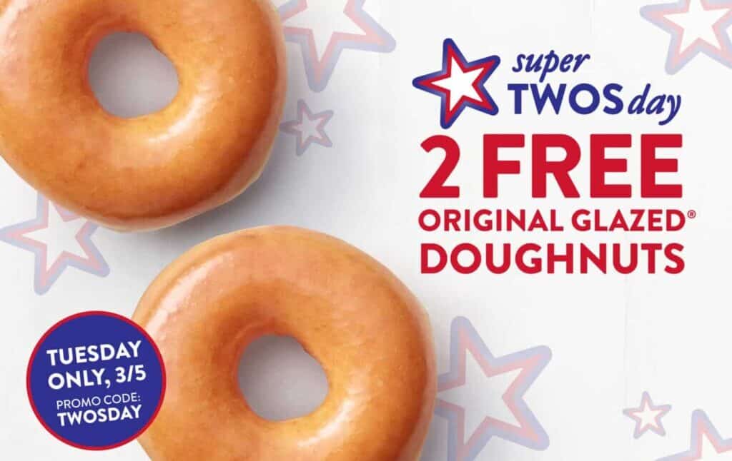 Krispy Kreme: Get two FREE doughnuts on Super Tuesday, March 5th - no ...