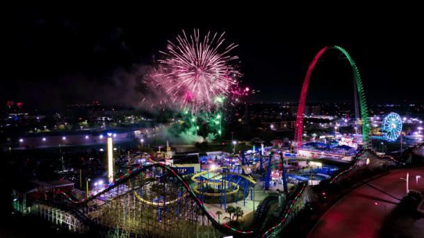 Fireworks at Fun Spot in Atlanta 